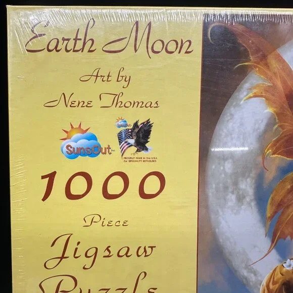 SunsOut Nene Thomas Puzzle Earth Moon 2017 1000 Pieces New in Box Fantasy Jigsaw - Picture 4 of 8